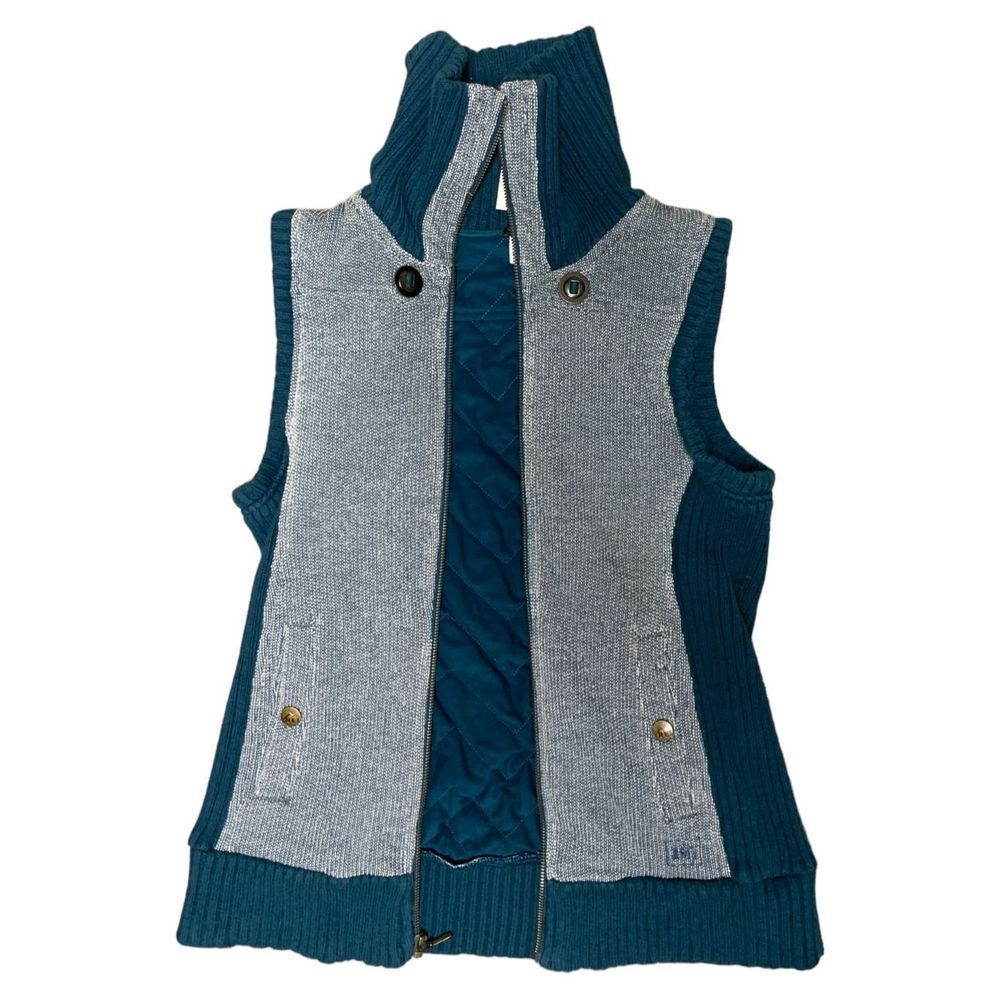 REI, Full Zip Up Vest, Shade of Blue and White, Medium, Used - Picture 3 of 12